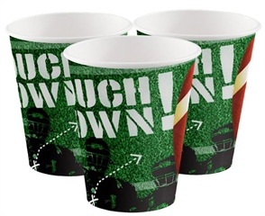 Art party kubki papierowe Rugby Touch down