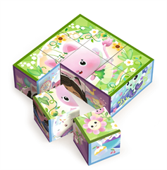 S.CENA 62007 _TOWAR_ - Zabawka drewniana-Block puzzle Gabby apos;s Dollhouse MULTI / Universal Gabby apos;s Dollhouse FSC Mix 70 #37;