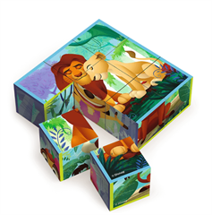 S.CENA 62019 _TOWAR_ - Zabawka drewniana-Block puzzle Lion the King MULTI / Disney Krl Lew FSC Mix 70 #37;