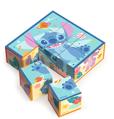 S.CENA 62083 _TOWAR_ - Zabawka drewniana-Block puzzle Lilo  amp; Stitch MULTI / Disney Lilo amp;Stitch FSC Mix 70 #37;