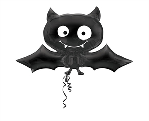 Balon foliowy Czarny Nietoperz, 104 x 60cm