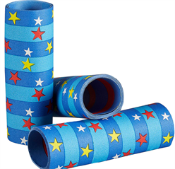 Serpentyna niebieska w gwiazdki 3szt