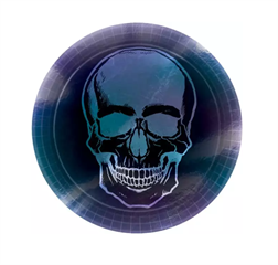 Art party talerze papierowe Czaszka