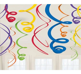 Girlanda wielokolorowy 12 szt. 56 cm