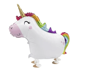 Balon Foliowy Chodzący Jednorożec 81X62Cm