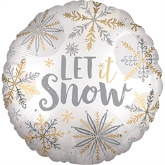Balon foliowy Let it snow 45cm