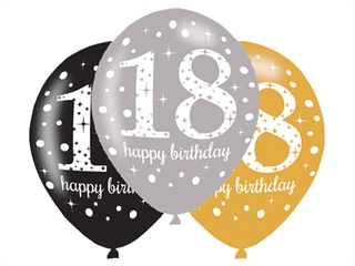 Balony z nadrukiem   18   - 28 cm - 6 szt
