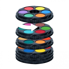 Farby AKWARELOWE 36kol.ARTIST