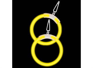 Świecące w ciemności okrągłe kolczyki