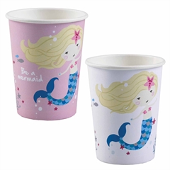 Kubki papierowe syrenka 8szt