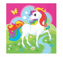 Serwetki urodzinowe Jednorożec - 33 cm - 20 szt