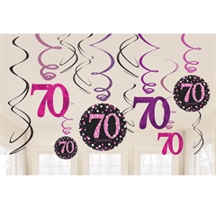 Dekoracja wisząca świderki - 70-tka