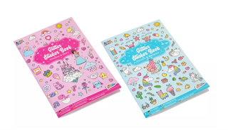 Brokatowa Książka Z Naklejkami A5