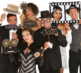 Rekwizyty Jumbo do fotobudki Hollywood 12 szt