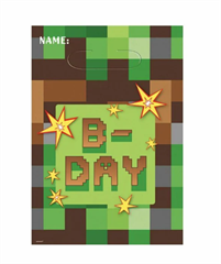 Torebki foliowe   Piksel - TNT Party  , Amscan, 8 szt