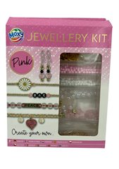 Zestaw do tworzenia różowej biżuterii