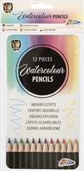 Kredki w metalowym piórniku 12 kolorów