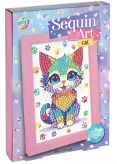 Sequin art kotek 26.5 x 19.5cm