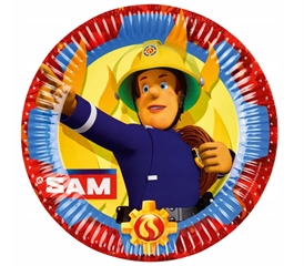 Talerzyki Amscan Strażak Sam 23 cm 8 szt.