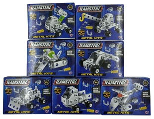 Mały metalowy zestaw konstrukcyjny - SAMOLOT / TEAMSTERZ 6+