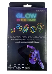 Świecący w ciemności zestaw imprezowy 20 el