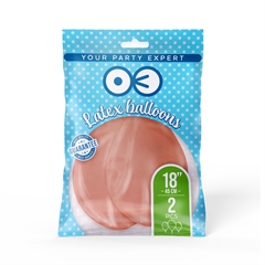 Balony chrom rose gold 18cali 2szt. 150863