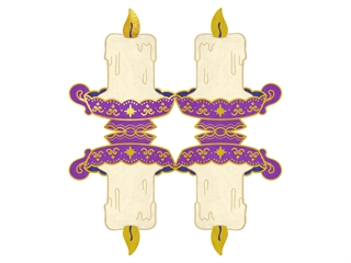 Serwetki świeczki Andrzejki 10 szt. 165171