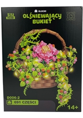 Klocki - Bukiet z oświetleniem LED, 691 części w zestawie, CBX 22x29x7