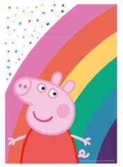 Torebki prezentowe Świnka Peppa 23 x 16 cm, 8 szt.