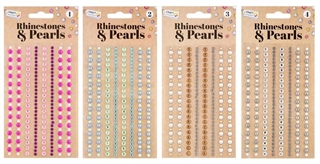 Naklejki z cyrkoniami i perłami