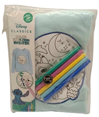 Disney lilo i stitch bluzka dziecięca do malowania polarowa cienka 98-104cm