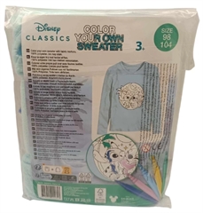 Disney lilo i stitch bluzka dziecięca do malowania polarowa cienka 98-104cm