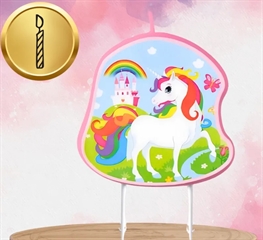 ŚWIECZKA URODZINOWA Z JEDNOROŻCEM