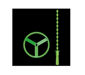 Świecące w ciemności latające śmigło