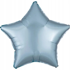 BALON FOLIOWY PASTEL NIEBIESKI GWIAZDA 48CM