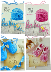 Torba prezentowa It apos;s a boy/It apos;s a girl 42x32x12cm