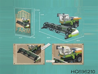 PROM Klocki konstrukcyjne kombajn zbożowy,ilość elementów 542, wymiary po