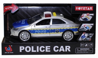 Samochód policyjny,światła,dźwięki,otwierane drzwi,wym.24x11x9 cm,zasi