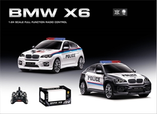 Auto licencyjne na radio policja BMWx6, funkcja stop i światła przód/t