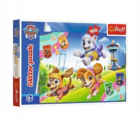 S.CENA Puzzle - _100 Glitter_ - Byszczcepsiaki / Viacom PAW Patrol_FSC Mix 70 #37;