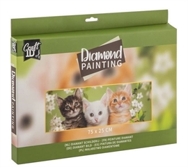 Haft diamentowy - Kotki (75 x 25 cm)