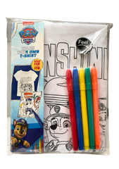 Psi Patrol Pokoloruj swój własny T-Shirt Rozmiar 110-116