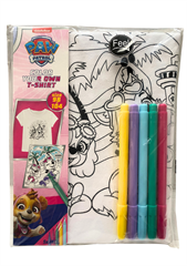 Psi Patrol Pokoloruj swój własny T-Shirt Rozmiar 110-116