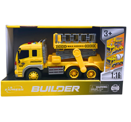 Ciężarówka z wysięgnikiem koszowym b/o, światła, dźwięki, napęd fricti