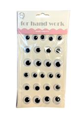 Naklejki oczy mix rozmiarów 14,16 i 18mm 60755