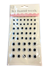 Naklejki oczy mix rozmiarów 8,10,12mm 60754