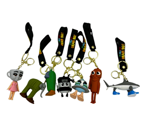 S.CENA Brelok gumowy brainrot z opaską duży6977