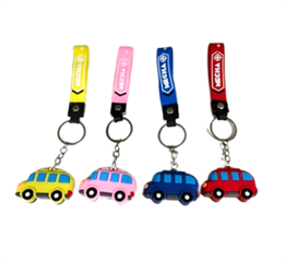 Brelok gumowy autobus z opaską (12szt w displayu) 111838