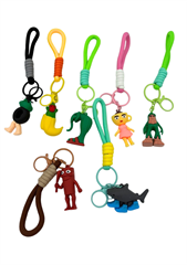 Brelok gumowy ze sznurkiem Brainrot (24szt we woreczku)