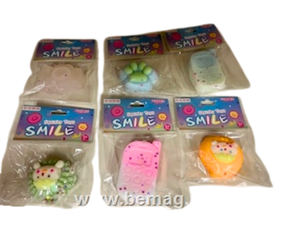 Gniotek antystresowy mochi taba mix wzorów (12szt w displayu) TK2130